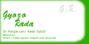 gyozo rada business card